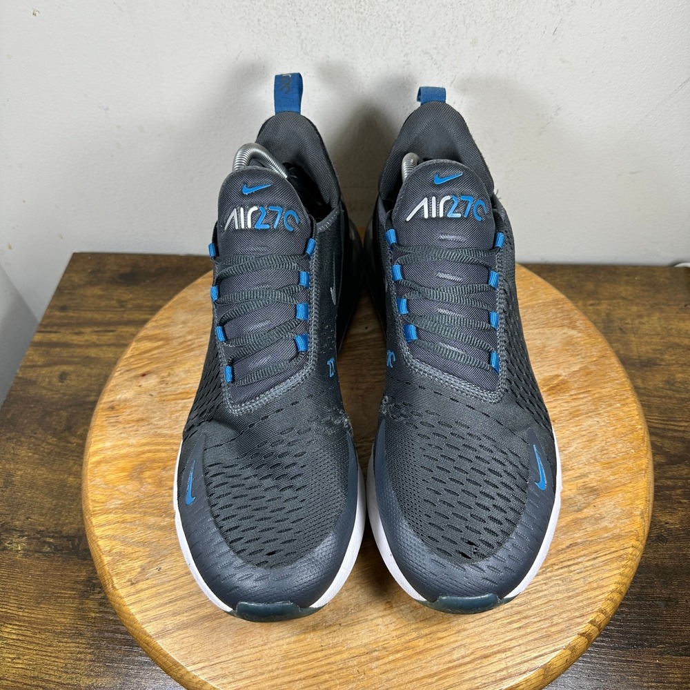 Nike Air Max 270 Men's Athletic Shoes Black Blue Gray Size 12 FV0380-001 - Picture 3 of 10